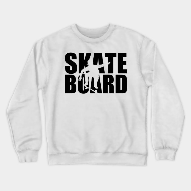 skateboard Crewneck Sweatshirt by yukiotanaka